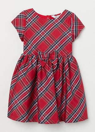 Нарядна сукня h&amp;m/святкова сукня h&amp;m/cучня в клітинку h&amp;m/нарядное стильное платье для девочки 2г h&amp;m