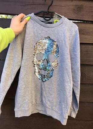 Фото 986 свитшот на флисе tu на рост 140 см