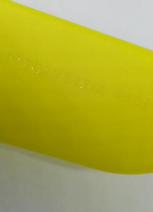 Очки в стиле bottega veneta солнцезащитные унисекс хитовые желто лимонные кислотные обтекаемые6 фото