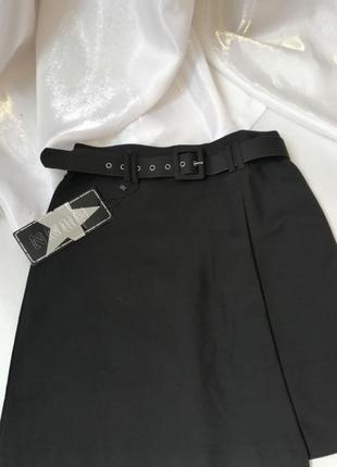 Стильная юбка с поясом3 фото
