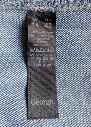 Юбка мини джинсовая george, eur 12/424 фото