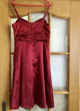 ❤️‍🔥дуже красива сукня на випускний, вечірня сукня, червона спокуслива сукня, нова4 фото