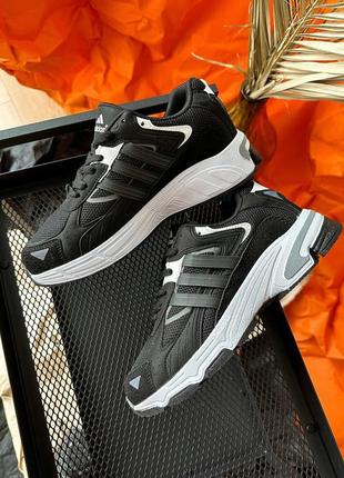 Мужские кроссовки adidas eqt black white5 фото