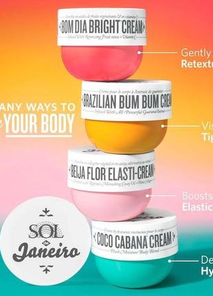 Антивозрастной крем для тела, повышающий упругость sol de janeiro beija flor elasti-cream4 фото