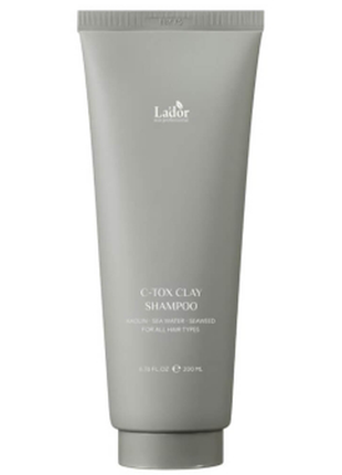 Шампунь с глиной и морскими минералами lador c-tox clay shampoo 200 мл