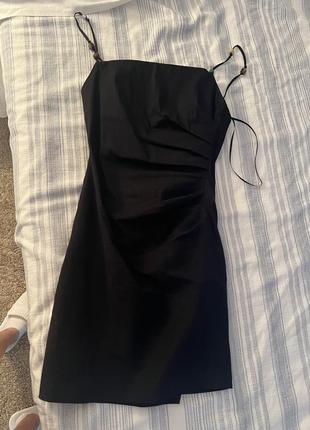 Чорна маленька сукня zara3 фото
