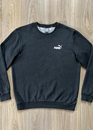 Мужской тёплый хлопковый свитшот puma