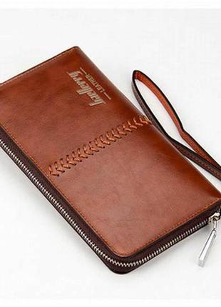 Мужской кошелек клатч портмоне барсетка baellerry leather4 фото