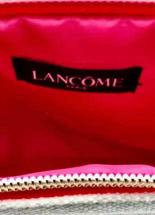 Вместительная тканевая косметичка lancome floral rose print makeup bag сумка для косметики2 фото