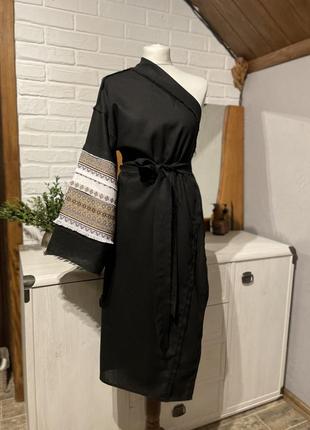 Сукня «на запах» , на одне плече / handmade one size s - l2 фото