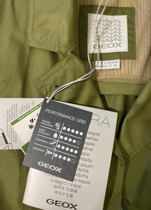 Чудова зелена куртка вітровка багато карманів тепла протидощова geox m оригінал7 фото