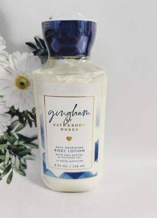 Набор крем-гель для душа + лосьон gingham от bath and body works