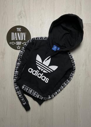 Женский укороченный худи, кроп топ adidas originals, размер m