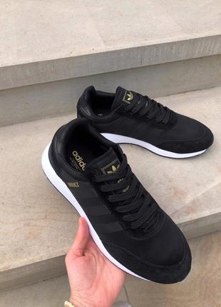 Чоловічі кросівки adidas чорні/золотий сезон весна-осінь7 фото