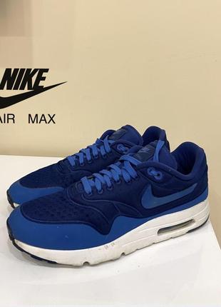 Nike air max 1 ultra trainers in blue 42,5/27 оригинал (845038-400)