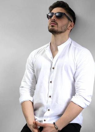 Мужская рубашка под лен