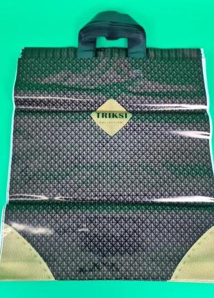 Пакет с петлевой ручкой средний плотный ламинированный "трикси 735" (40х45+3) 95мк квс (50 шт)