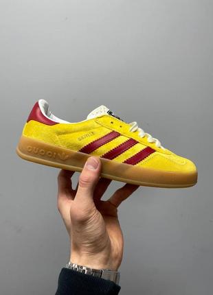 Кроссовки adidas x gucci gazelle yellow