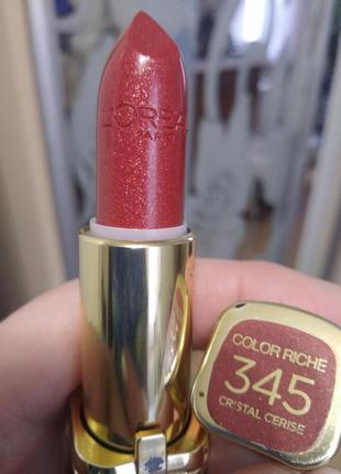 L'oréal color riche помада тон 345