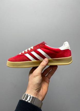 Кросівки adidas x gucci gazelle red8 фото