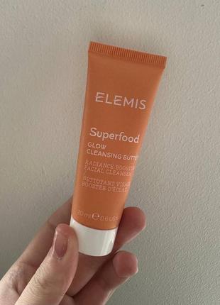 Elemis superfood aha glow cleansing butter очищающий баттер для умывания