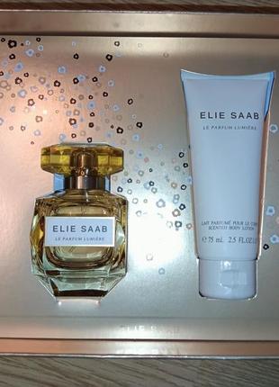 Знижка!  elie saab le parfum lumiere.парфумована вода 50 мл + молочко для тіла 75 мл.