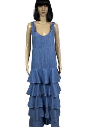 Очень крутой джинсовый сарафан twin set