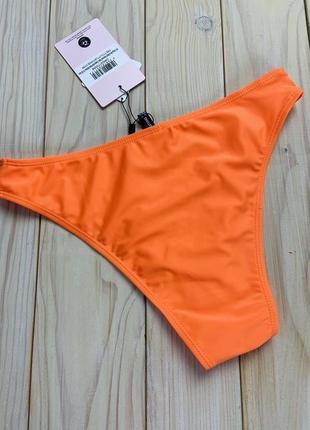 💙💛 неоново оранжевый трусики бикини низ от купальника prettylittlething7 фото