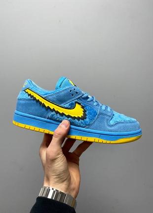 Кросівки nike sb dunk low x grateful dead blue bear