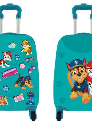 Чемодан на колесиках paw patrol большой бирюзовый bc-pp-009