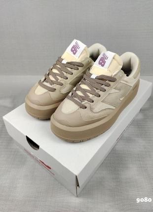 Женские крутые кеды new balance ct302 cappuccino