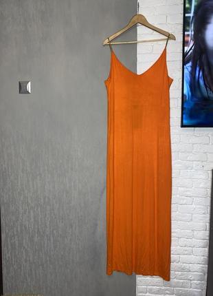 Платье макси длинное платье на бретельках-цепочках h&amp;m, l3 фото