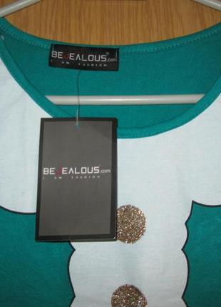 .новая новогодняя футболка "bejealous" р.m- l4 фото