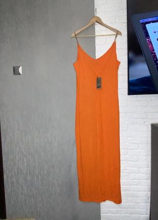 Платье макси длинное платье на бретельках-цепочках h&amp;m, l4 фото