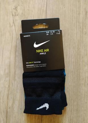 Женские спортивные носки для тренинга nike air sheer 2 пары новые оригинал5 фото