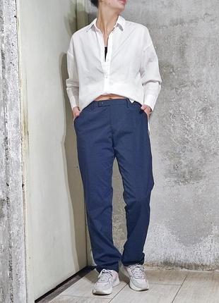 Штани-штани класика спорт спортивні прямі вільні крій посадка