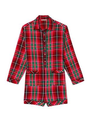 Victoria´s victorias secret виктория сикрет ромпер комбинезон flannel romper2 фото