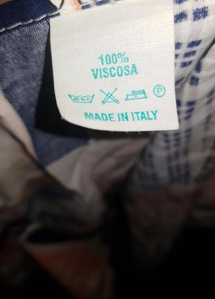 Gianmarco легкая рубашка на длинный рукав из вискозы италия4 фото