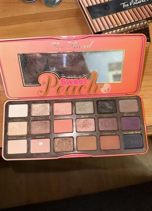 Too faced sweet peach eye shadow palette палетка теней для век2 фото