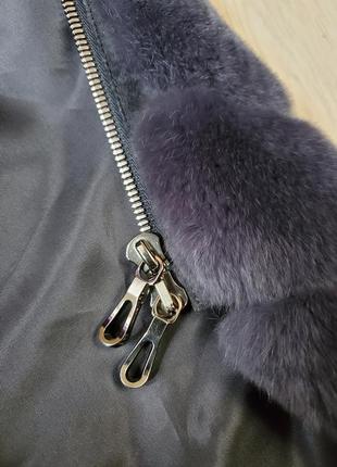 Меховая жилетка из кролика, меховой жилет, кожаная куртка alberto fabiani, размер м торг5 фото