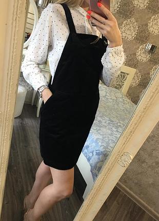 Вельветовый сарафан 6