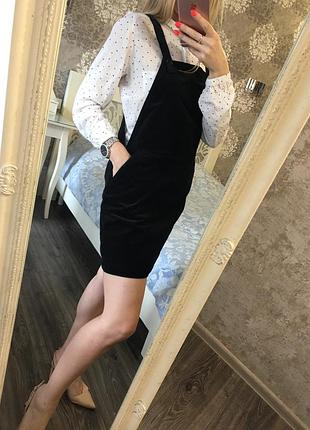 Вельветовый сарафан 7