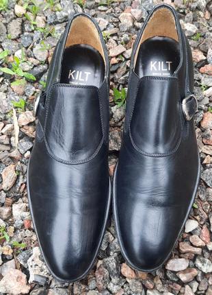 Мужские кожаные туфли оксфорды kilt италия vero cuoio р.40-415 фото