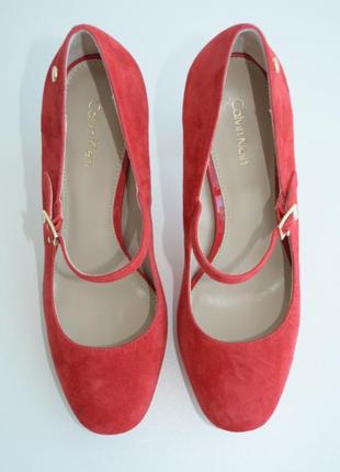 Туфли замшевые красные calvin klein p.383 фото