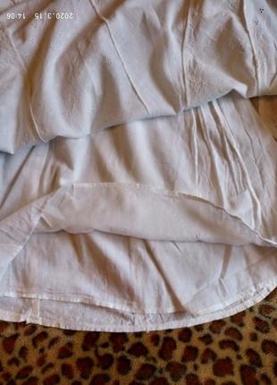 (742) белая хлопковая юбка e-vie/размер  16/447 фото
