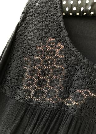 Вискозная кофточка с кружевным верхом