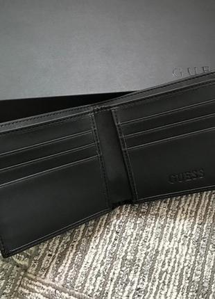 Подарочный набор guess мужской ремень + кошелек черный / коричневый3 фото
