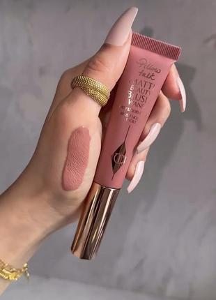 Кремові матові рум'яна charlotte tilbury pillow talk matte beauty blush wands  відтінок pillow talk, 12 мл1 фото