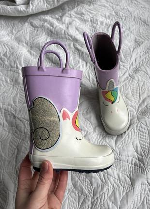 Резиновые сапоги с единорогом резинки с единорогом 22р. next стили