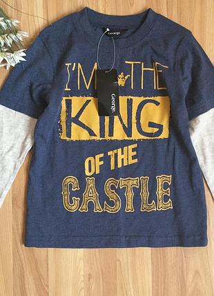 Новый фирменный реглан george малышу 4-5 лет.